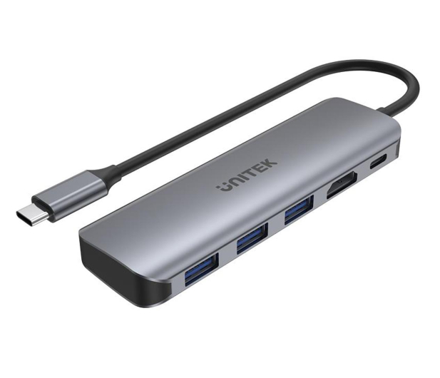 Unitek HUB USB-C - 3x USB 3.1, HDMI, PD 100W - 587879 - zdjęcie
